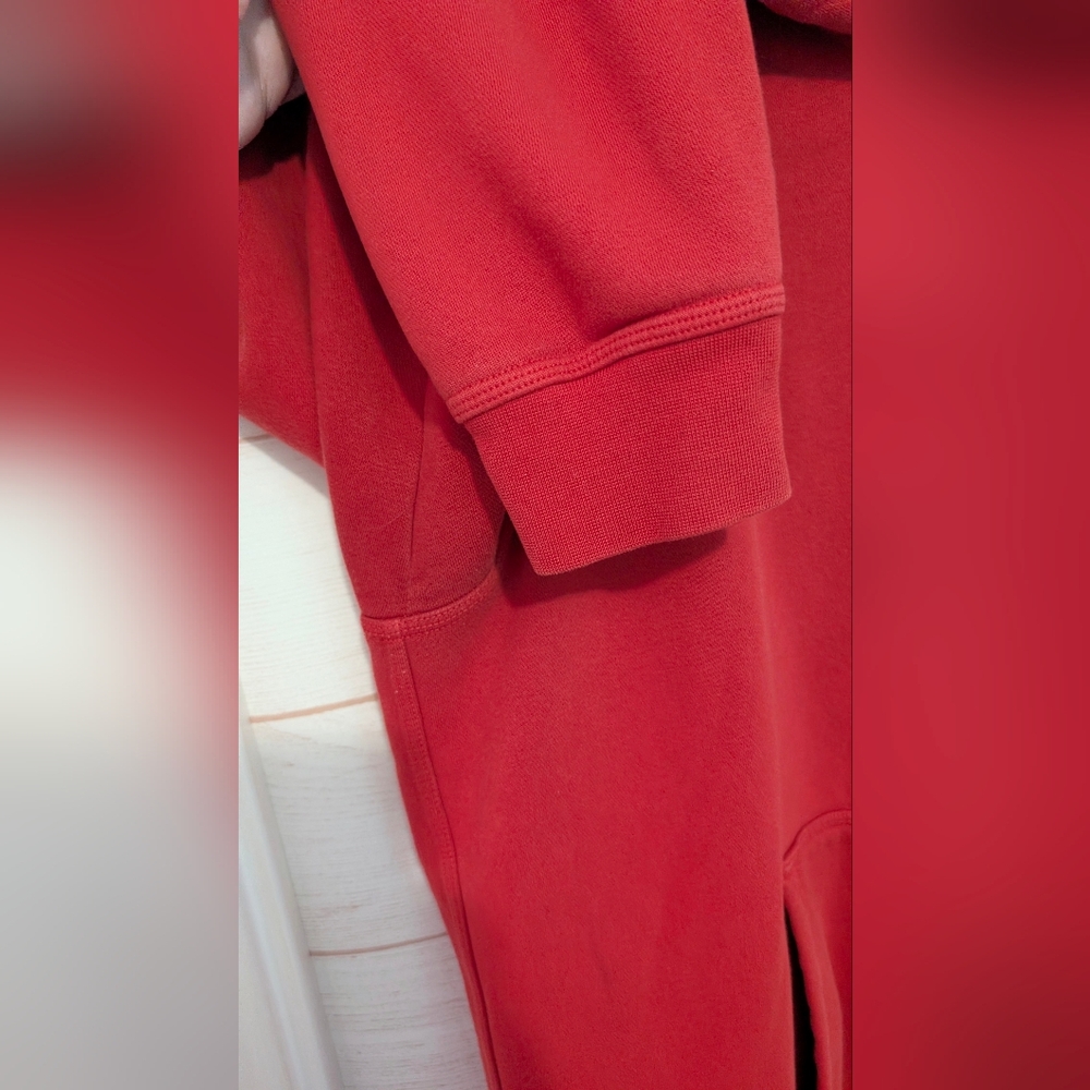 Vintage Red ♥️ 🍒 Nike Hoodie With Kangaroo 🦘 Pocket Size Large - Picture 3 of 7